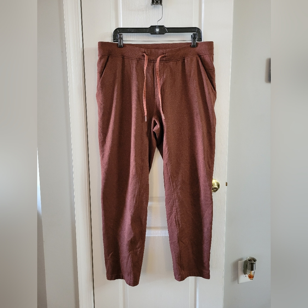 Lululemon City Sweatpant Classic Thermo Heathered Dark Terracotta Joggers XL